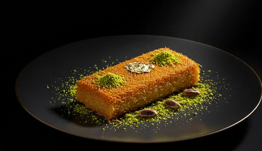 Indulge in a Golden Pistachio Kunafa Bar Indulge in a Golden Pistachio Kunafa Bar