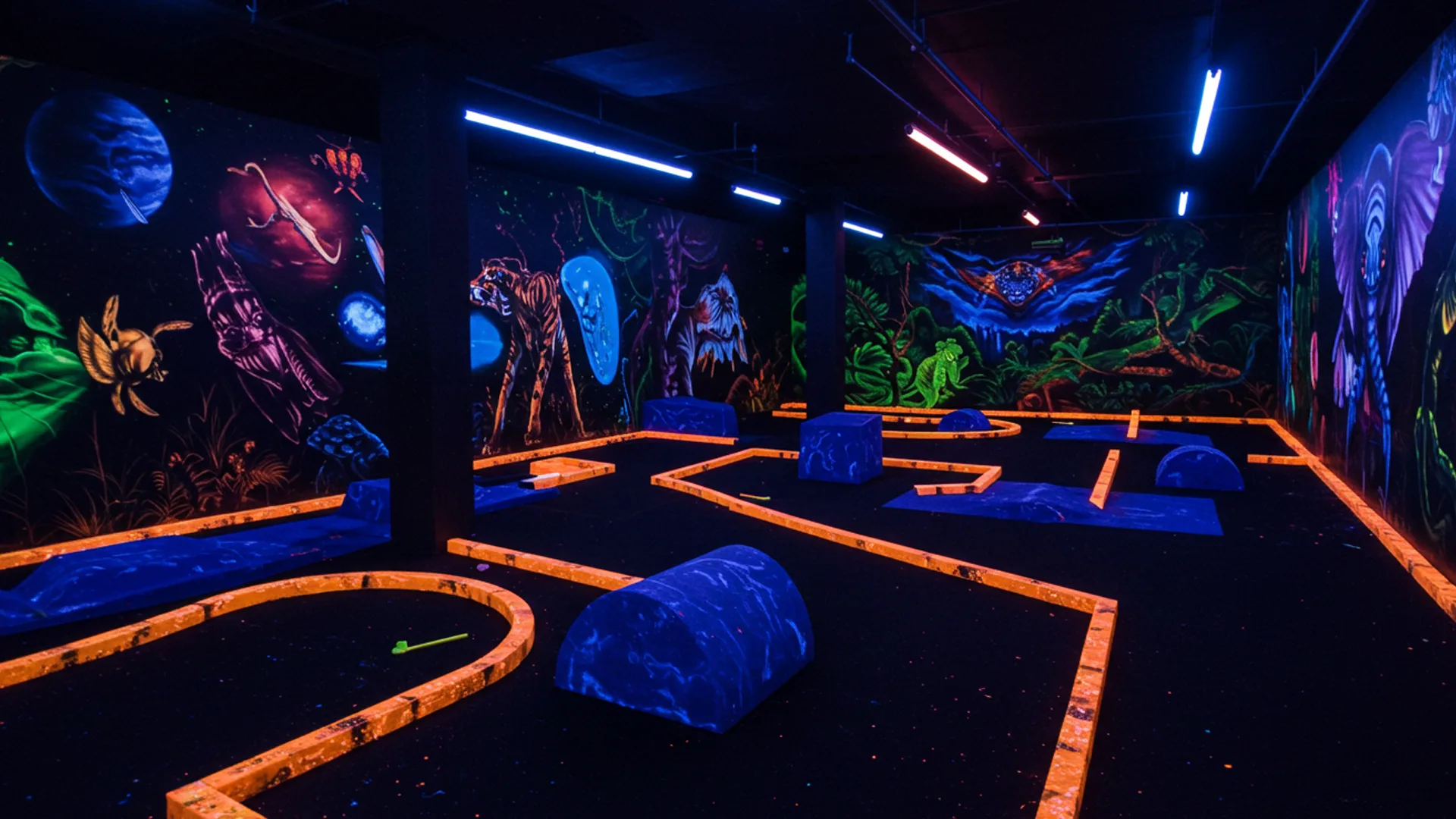 3D Blacklight Minigolf Dubai: A Glow in the Dark Adventure