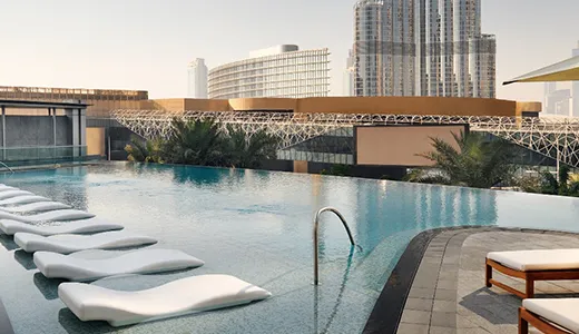 Address Boulevard Pool – Urban Oasis in Downtown Dubai Address Boulevard Pool – Urban Oasis in Downtown Dubai
