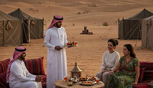 Authentic Bedouin-Style Experience in a Luxury Desert Camp Authentic Bedouin-Style Experience in a Luxury Desert Camp