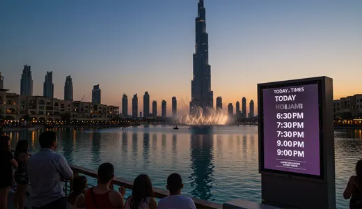 Burj Khalifa Fountain Show Times Burj Khalifa Fountain Show Times