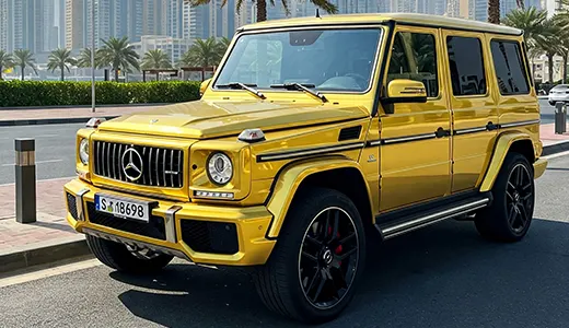Can You Rent a Gold G Wagon in Dubai?