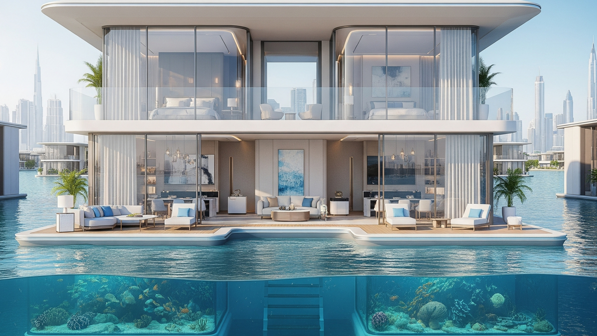 Dubai Floating Villas: A One of a Kind Life Above and Below the Sea