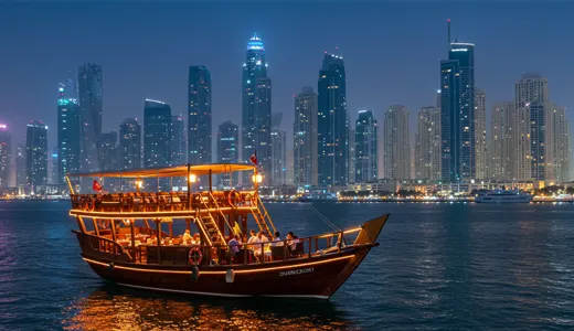 Dubai Marina Dhow Cruise Dinner Dubai Marina Dhow Cruise Dinner