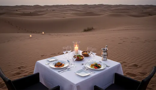 Gourmet Dining in a Premium Desert Setting Gourmet Dining in a Premium Desert Setting