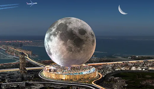 Moon Dubai – Lunar-Themed Superstructure Moon Dubai – Lunar-Themed Superstructure
