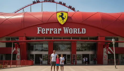 Optional Stop: Ferrari World or Yas Island Optional Stop: Ferrari World or Yas Island