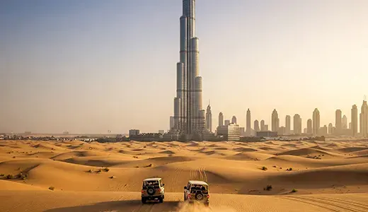 Pairing Burj Khalifa with a Desert Safari