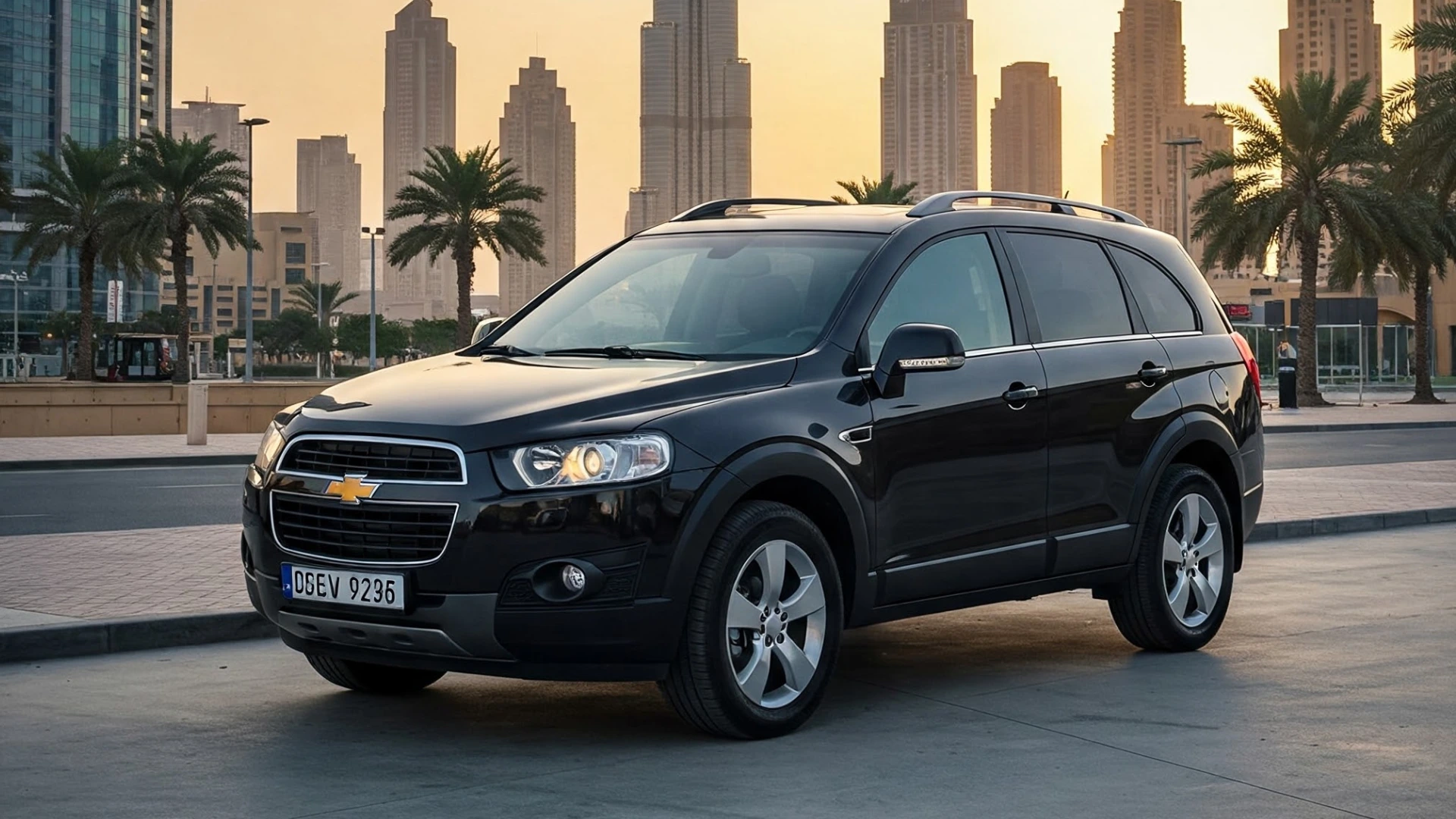 SUV Rent a Car in Dubai Drive the Stylish Chevrolet Captiva – Black Edition