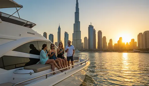 Sail Through Dubai Marina on a Yacht