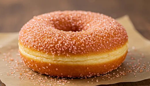 Sweet Doughnut with Flavored Sugar Coating Sweet Doughnut with Flavored Sugar Coating