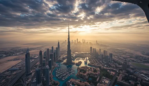 The Dubai Skyline, Reimagined from the Sky The Dubai Skyline, Reimagined from the Sky