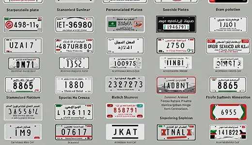 Types of Car License Plates in Dubai Types of Car License Plates in Dubai