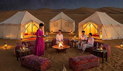 VIP Desert Camp and Personalized Service