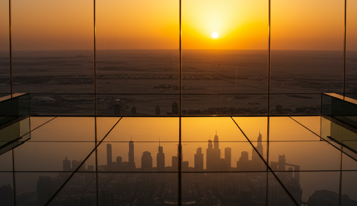 Watch the Sunset from Burj Khalifa Watch the Sunset from Burj Khalifa