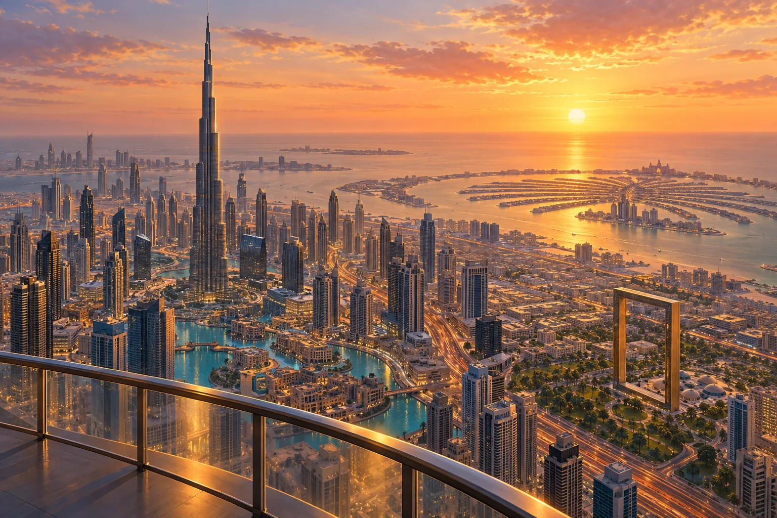 Dubai Viewpoints Compared: Burj Khalifa, Dubai Frame, The View at The Palm and Sky Views